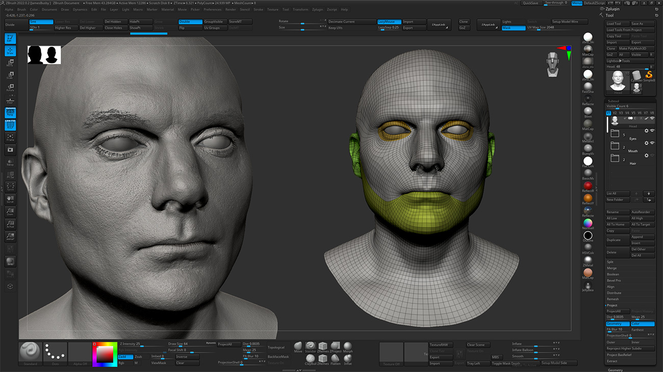 Download Zbrush head sculpt